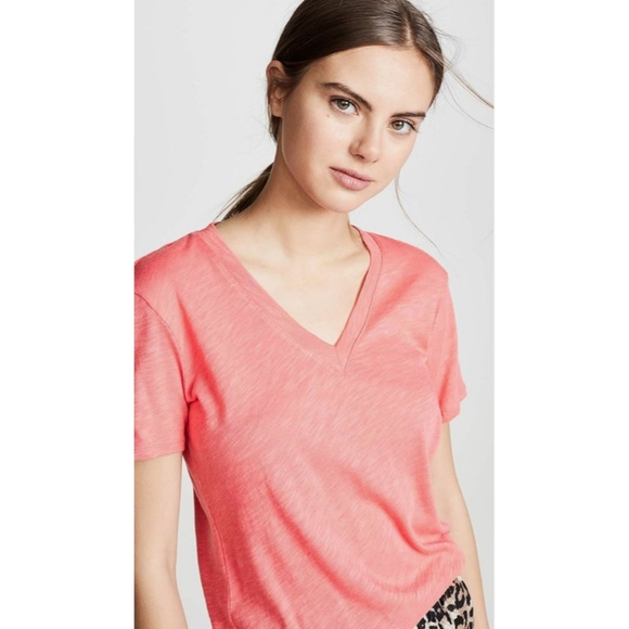 Splendid | Carmine Red V Neck Tee | Like New | Size XL - Picture 2 of 6